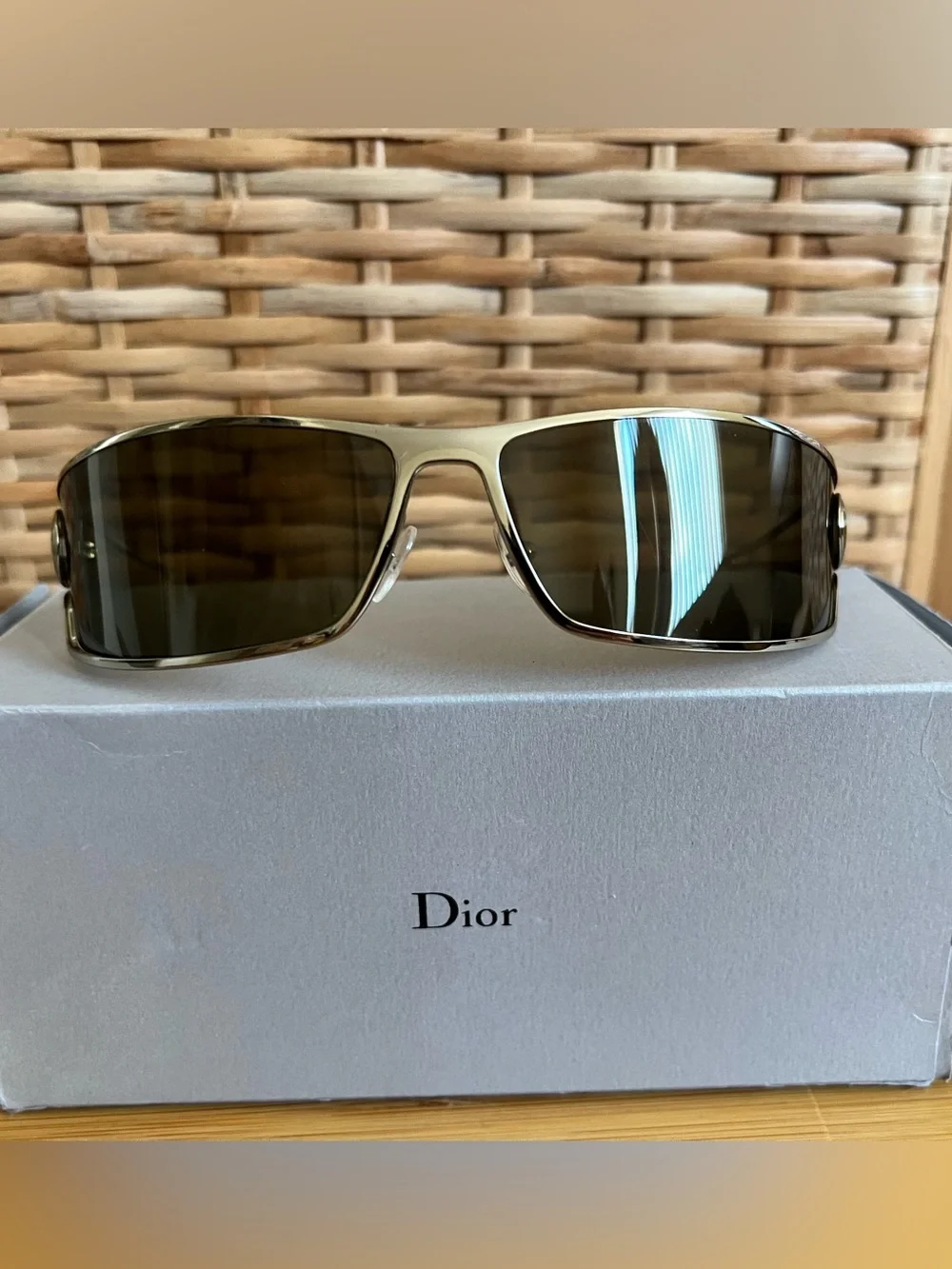 Christian Dior VINTAGE J’adore Dior sunglasses y2k silver rare jadore